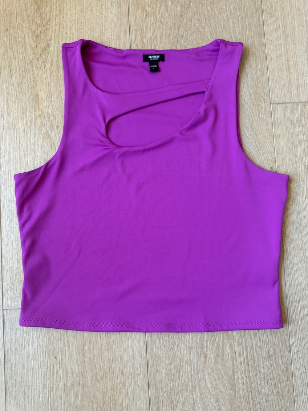 Express Body Contour Asymmetric Cutout Tank